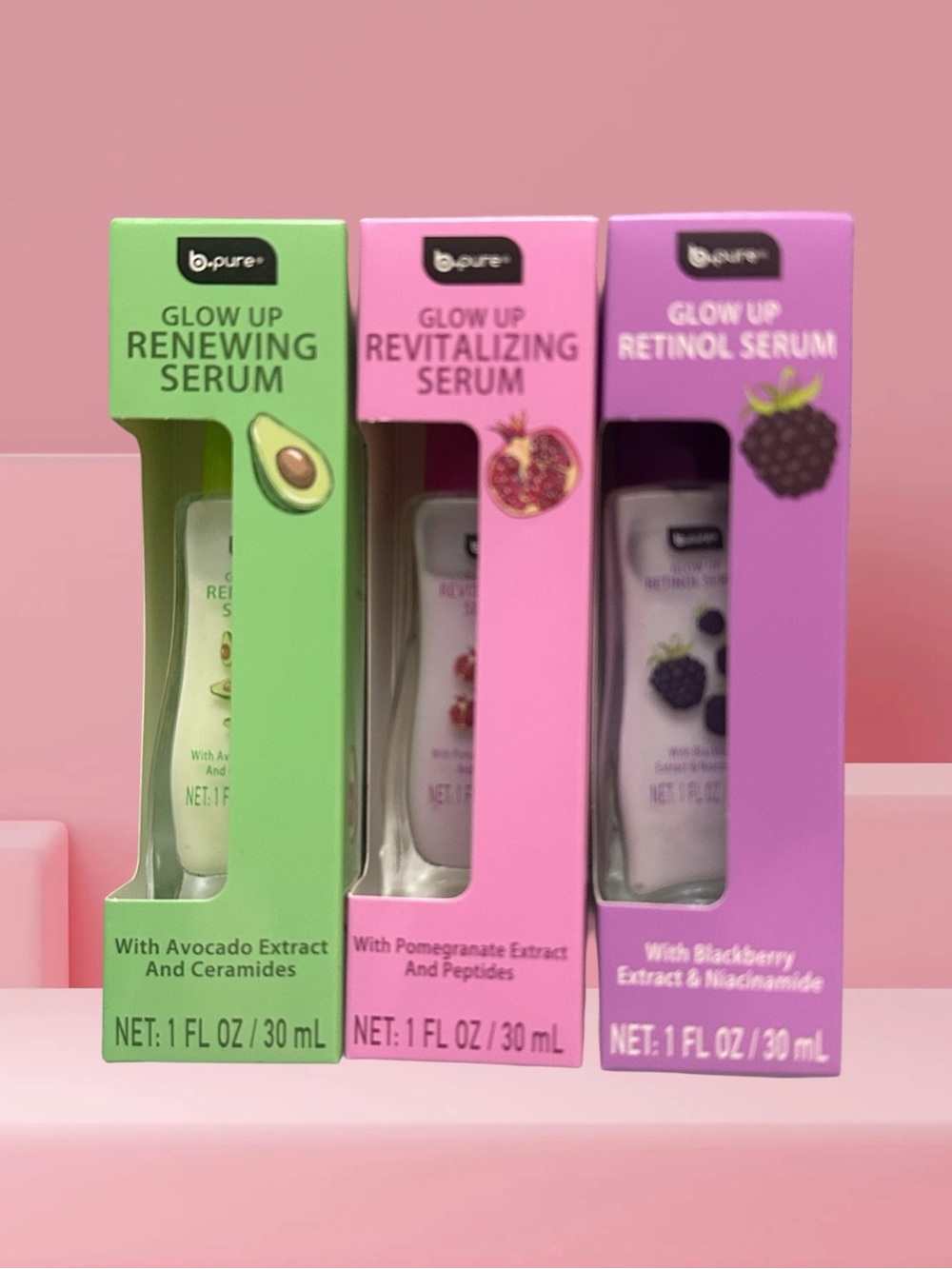 Glow Up Renewing Retinol Serum — Green set of 3